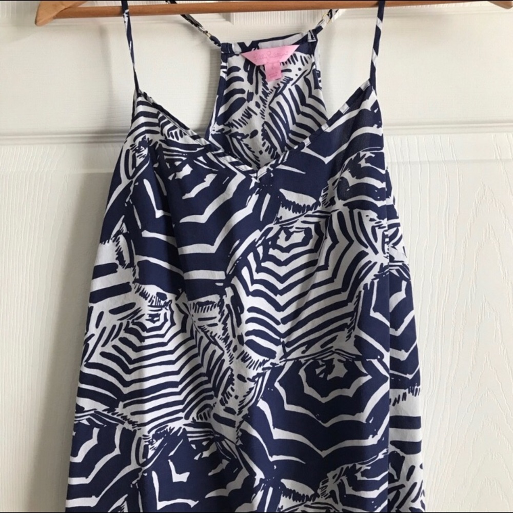 SOLD 🚫Lilly Pulitzer silk racer back